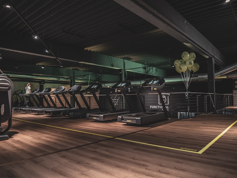 Modern gym training facility